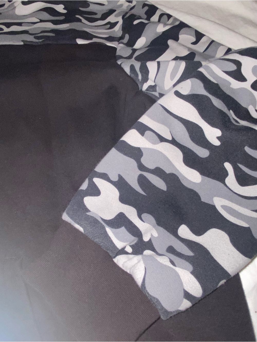 Athletic Works Black Hoodie with Gray Camo Trim - Picture 4 of 9